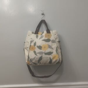 Dotdotsmile Floral Canvas Tote Bag Multicolor Work Office Summer Gym Yoga